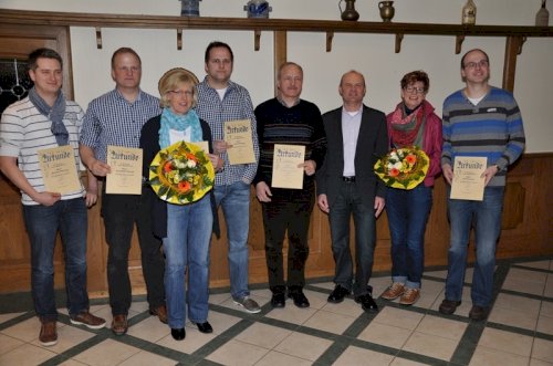 Ehrung für 25 jährige Mitgliedschaft