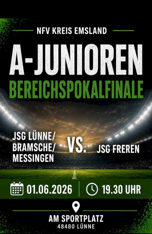 A-Jugend Kreispokalfinale am 01. Juni 2026