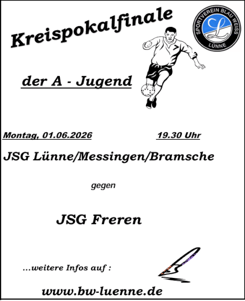 A-Jugend Kreispokalfinale am 01. Juni 2026